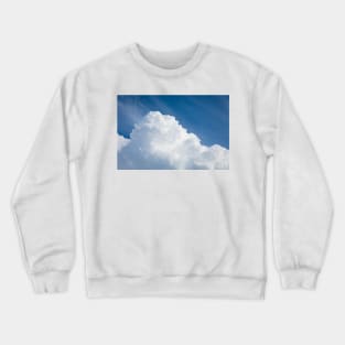 Rising storm cloud and blue sky Crewneck Sweatshirt